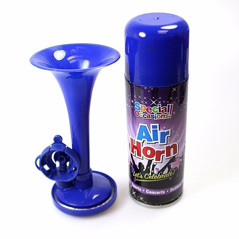 250ml van de de Luchthoorn van het partijaërosol Kleur van Eco de Handbediende Vriendschappelijke Rode en Blauwe