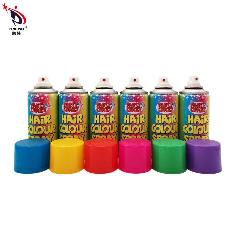 45x110MM bespuit de Wasbare Haarkleur Geurloze 6 Geassorteerde Kleuren
