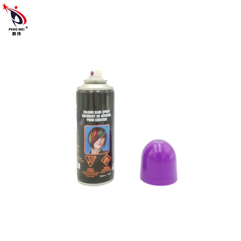 Niet-toxisch Tin Temporary Hair Dye Spray, Nevel van de het Haarkleur van Smudgeproof de Purpere