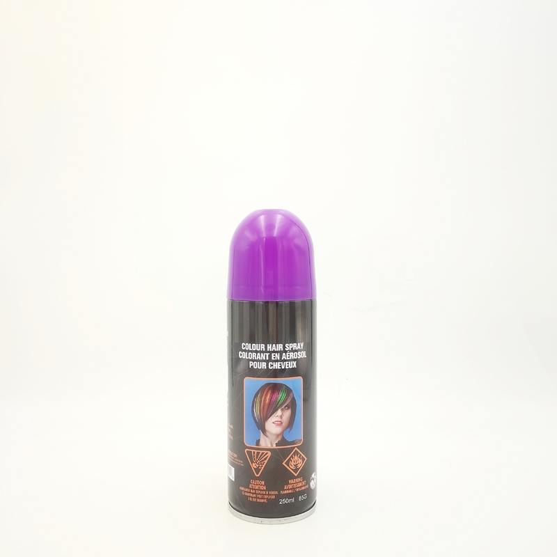 Niet-toxisch Tin Temporary Hair Dye Spray, Nevel van de het Haarkleur van Smudgeproof de Purpere