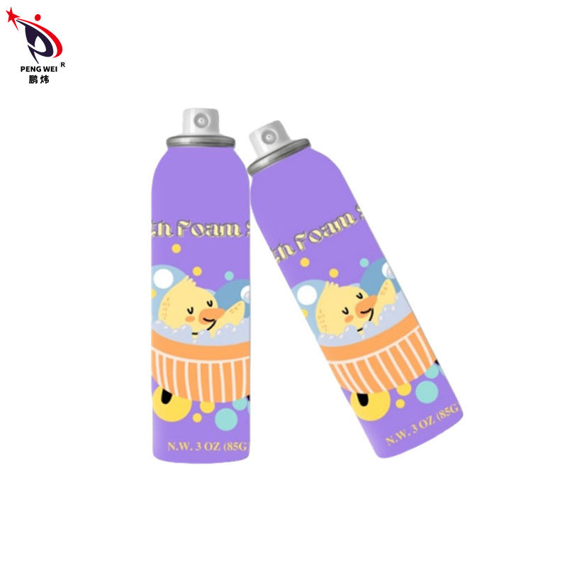 150ml van de het Schuimnevel van het aluminiumbad de Schonere Purpere Kleur voor Kinderen