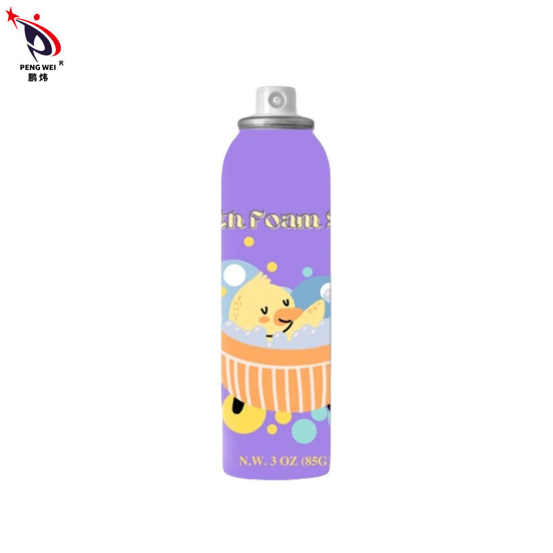 150ml van de het Schuimnevel van het aluminiumbad de Schonere Purpere Kleur voor Kinderen