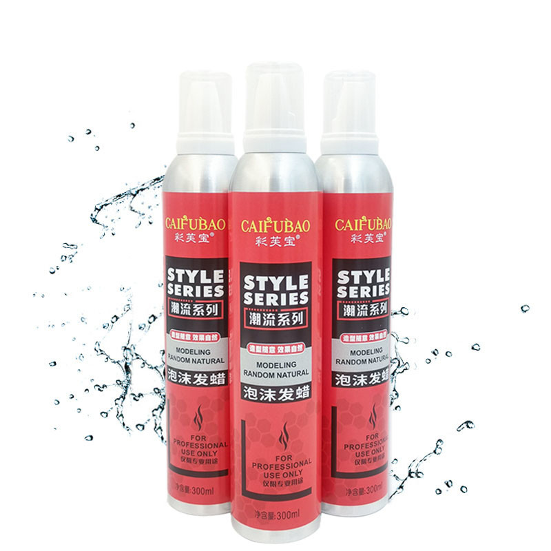Sterke Greep Draagbare Barber Natural Styling Mousse 300ml van het douane de Sneldrogende Haarlak