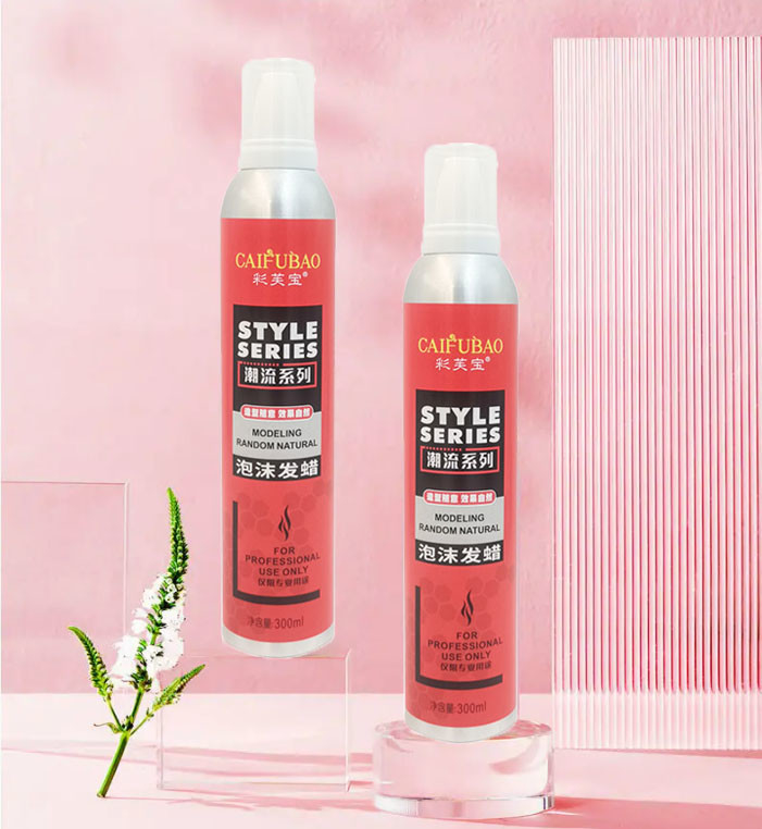 Sterke Greep Draagbare Barber Natural Styling Mousse 300ml van het douane de Sneldrogende Haarlak