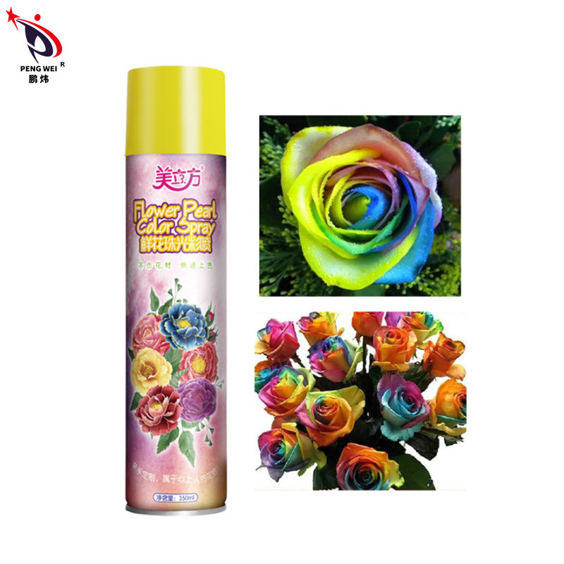 Kleurenbloemist Rose Gold Flower Paint Spray 350ml voor Bloemgift Verpakking