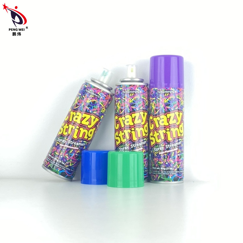 OEM 8+ leeftijdsbereik Goofy String Spray Grappig Kleurrijk Domme String Spray