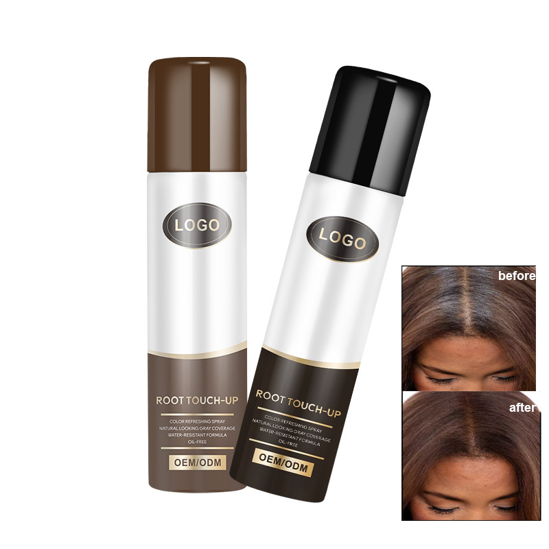 OEM haarkleur sprays wortel kleur make-up om grijze wortels te verbergen in de tweede