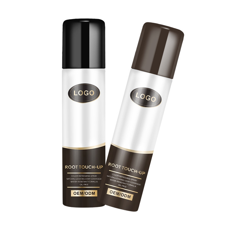 Private label haarkleur sprays wortel touch up om grijze wortels te verbergen in de tweede