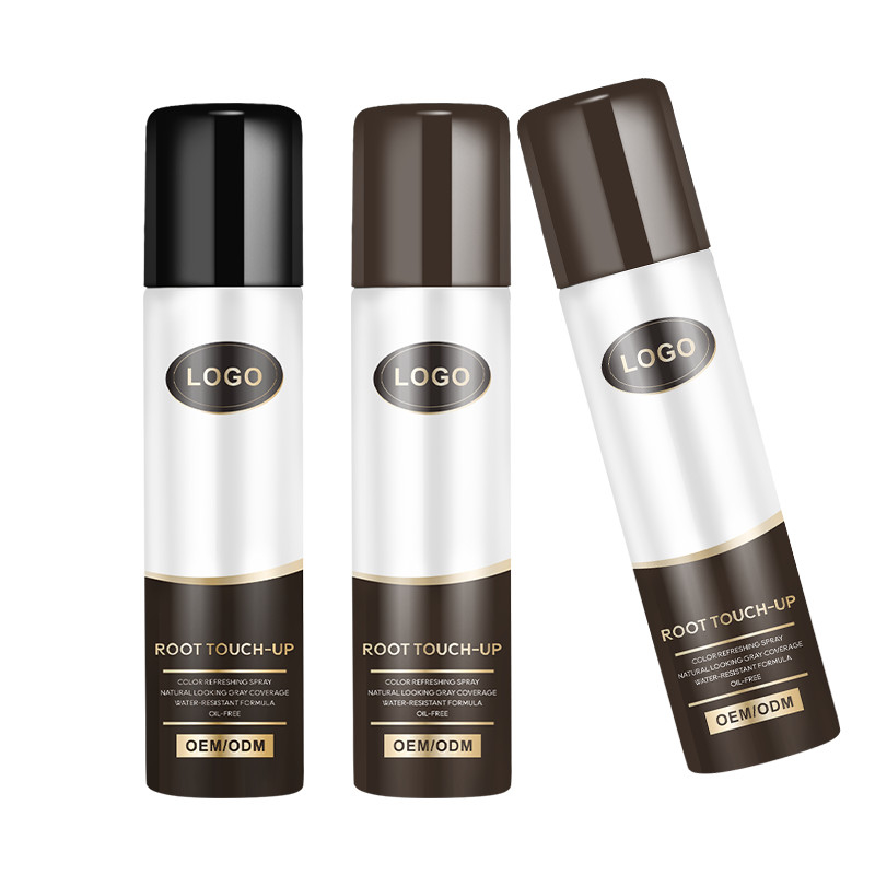 Private label haarkleur sprays wortel touch up om grijze wortels te verbergen in de tweede