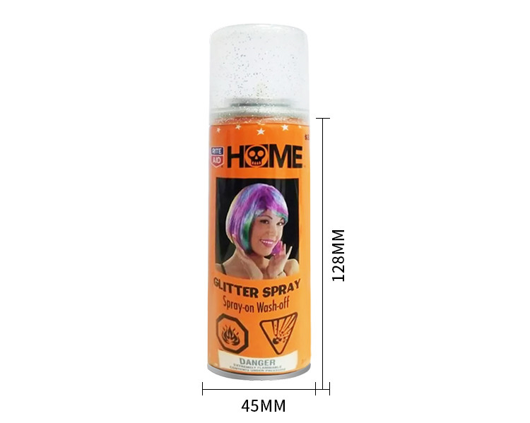 Eco-vriendelijke feestvoorraad Glowing Hair Spray Instant Color Wasbaar voor een stijlvolle look