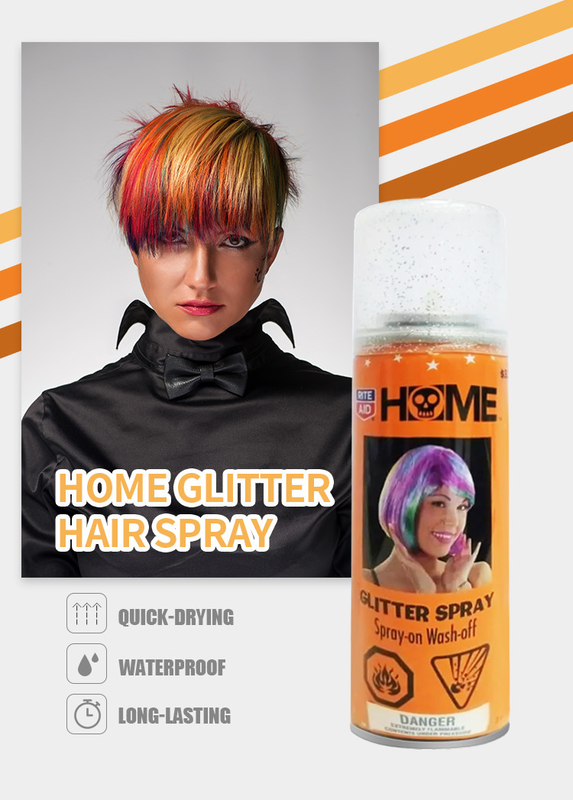 Eco-vriendelijke feestvoorraad Glowing Hair Spray Instant Color Wasbaar voor een stijlvolle look