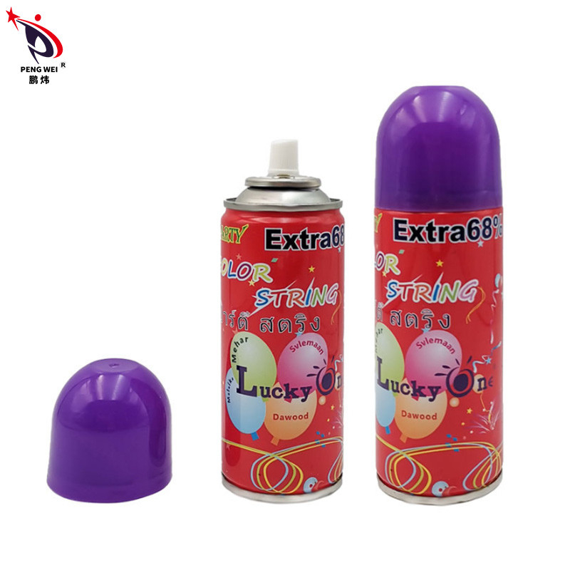Veilig Kleurrijk Gekke Zinnige String Spray Halloween Grappen Niet-ontvlambaar