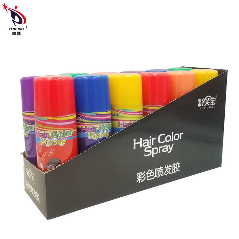 250ml het beschikbare Tijdelijke de Nevelshaar van de Haarkleur het Stileren Decor van de Nevel Unisex-Partij